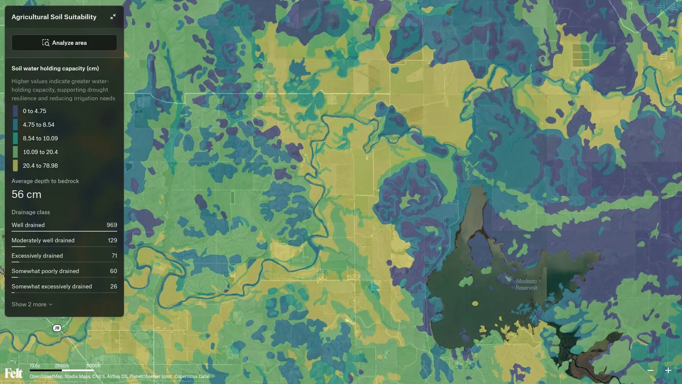 Felt Map: a still of the map