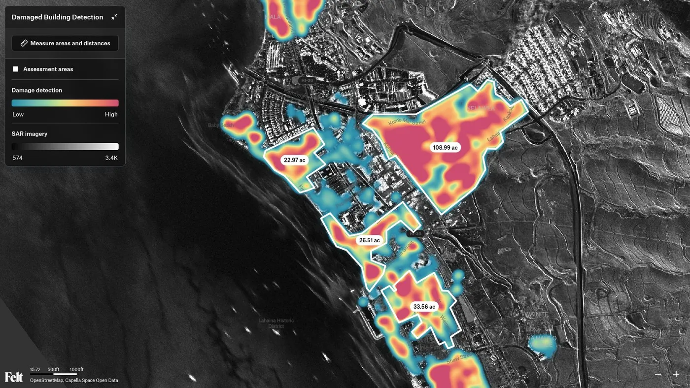 Felt Map: a still of the map