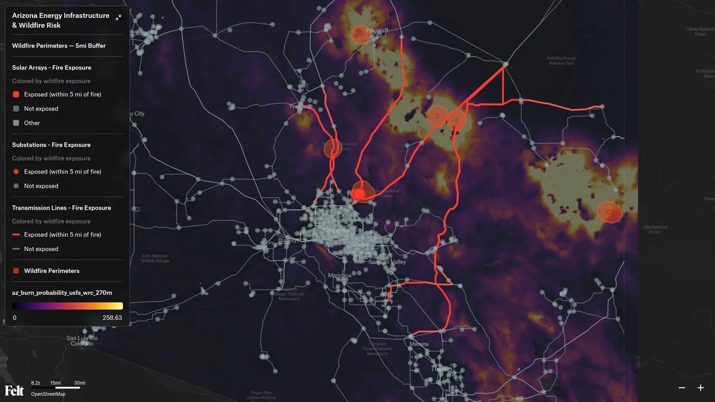 Felt Map: a still of the map