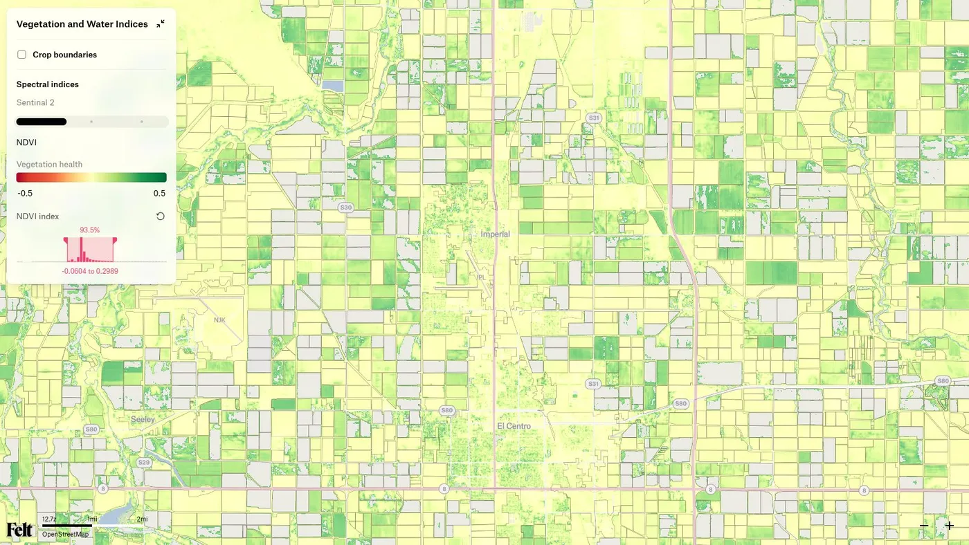 Felt Map: a still of the map
