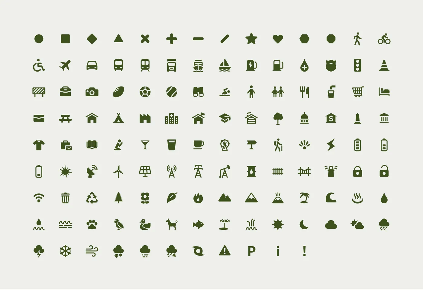 Choose from 100+ Felt symbols