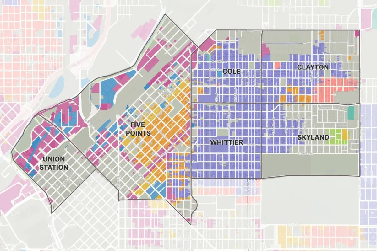 Preview of Denver Parcels Study Area, an interactive Felt map