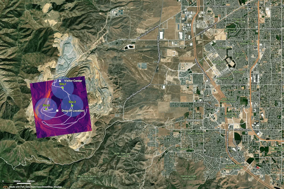 Preview of Resource Staging Plan, an interactive Felt map