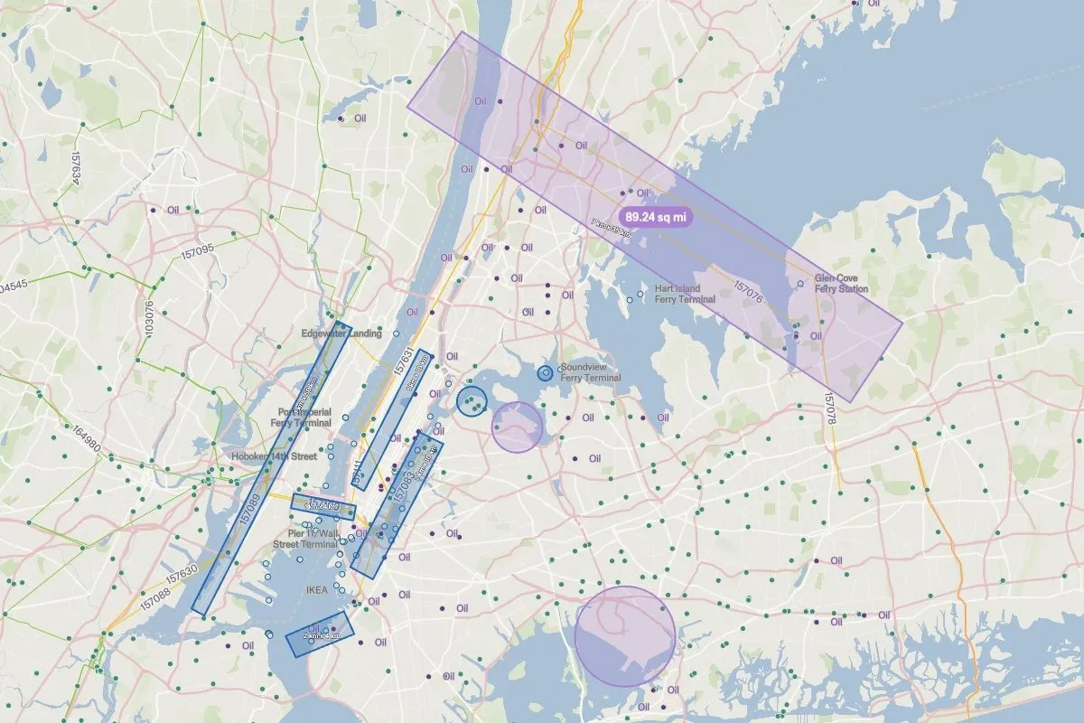Preview of Satellite Imagery Sizing, an interactive Felt map