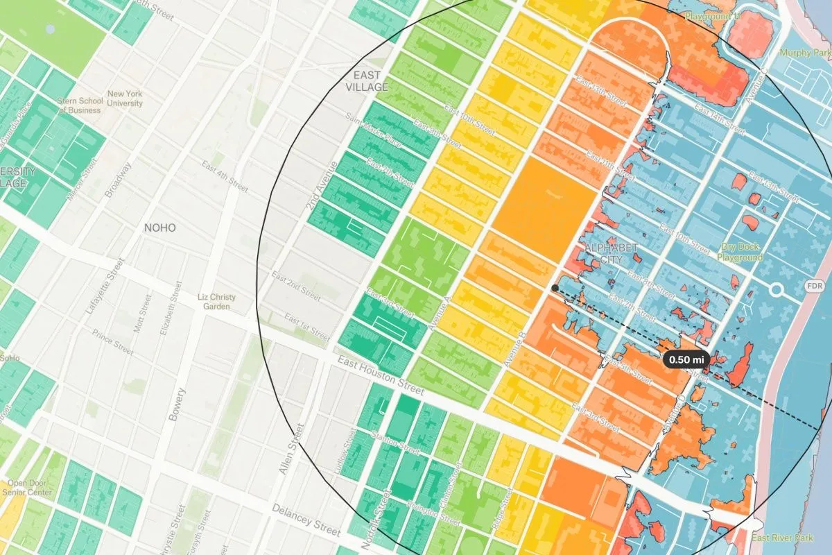 Preview of Hurricane Sandy Impact Analysis, an interactive Felt map