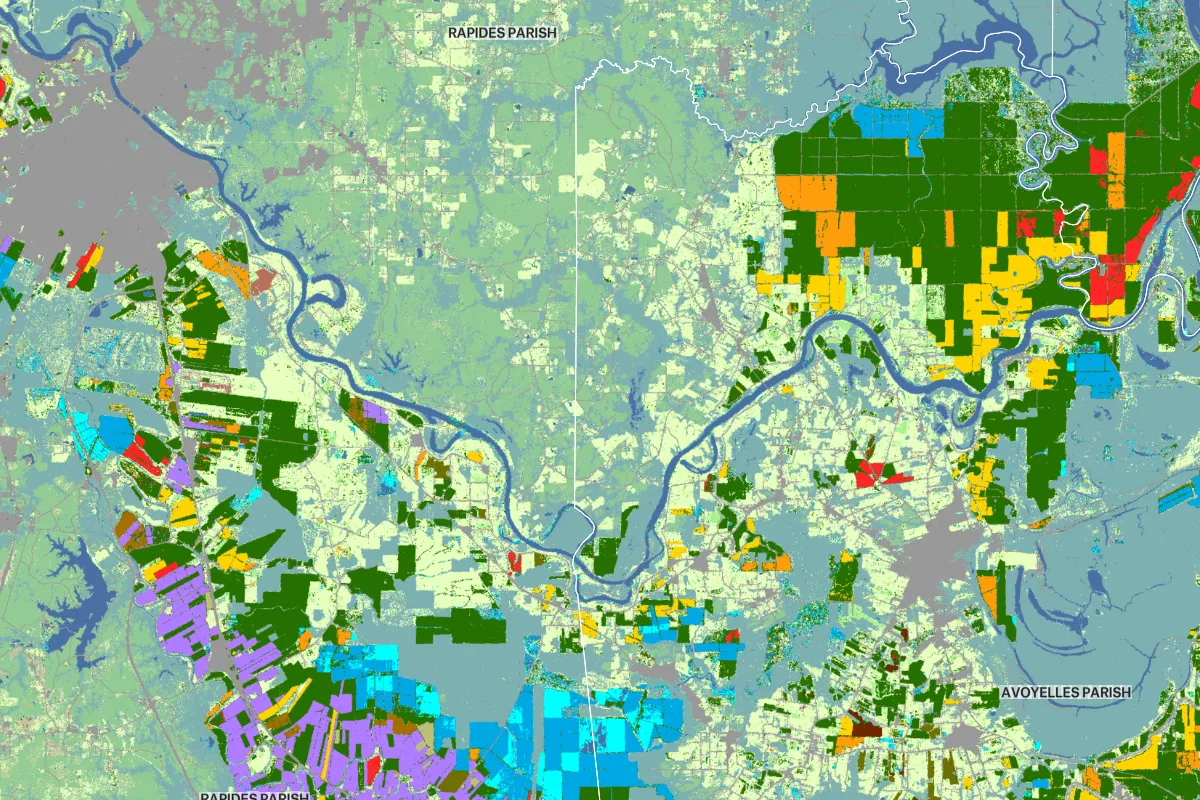 Preview of CropScape Louisiana, an interactive Felt map