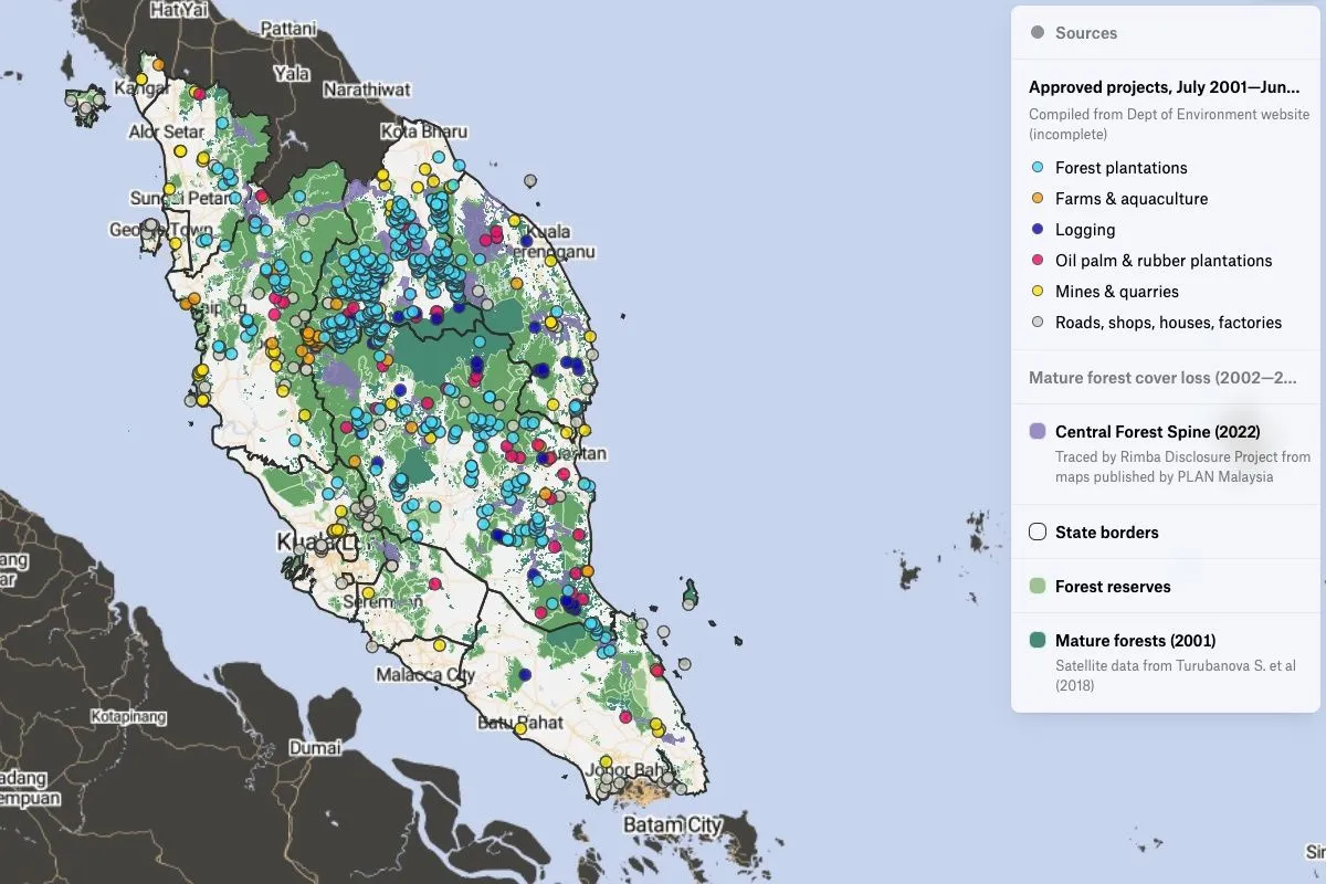 Preview of Investigative Journalism: Malaysian Deforestation, an interactive Felt map